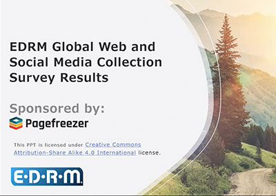 Webinar: Global Web and Social Media Collections Survey Report