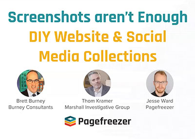 Webinar: Screenshots Aren’t Enough — DIY Website & Social Media Collections