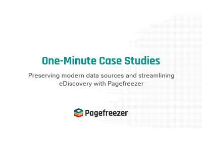 1-Minute Case Study Pack — How Global Enterprises are Streamlining eDiscovery